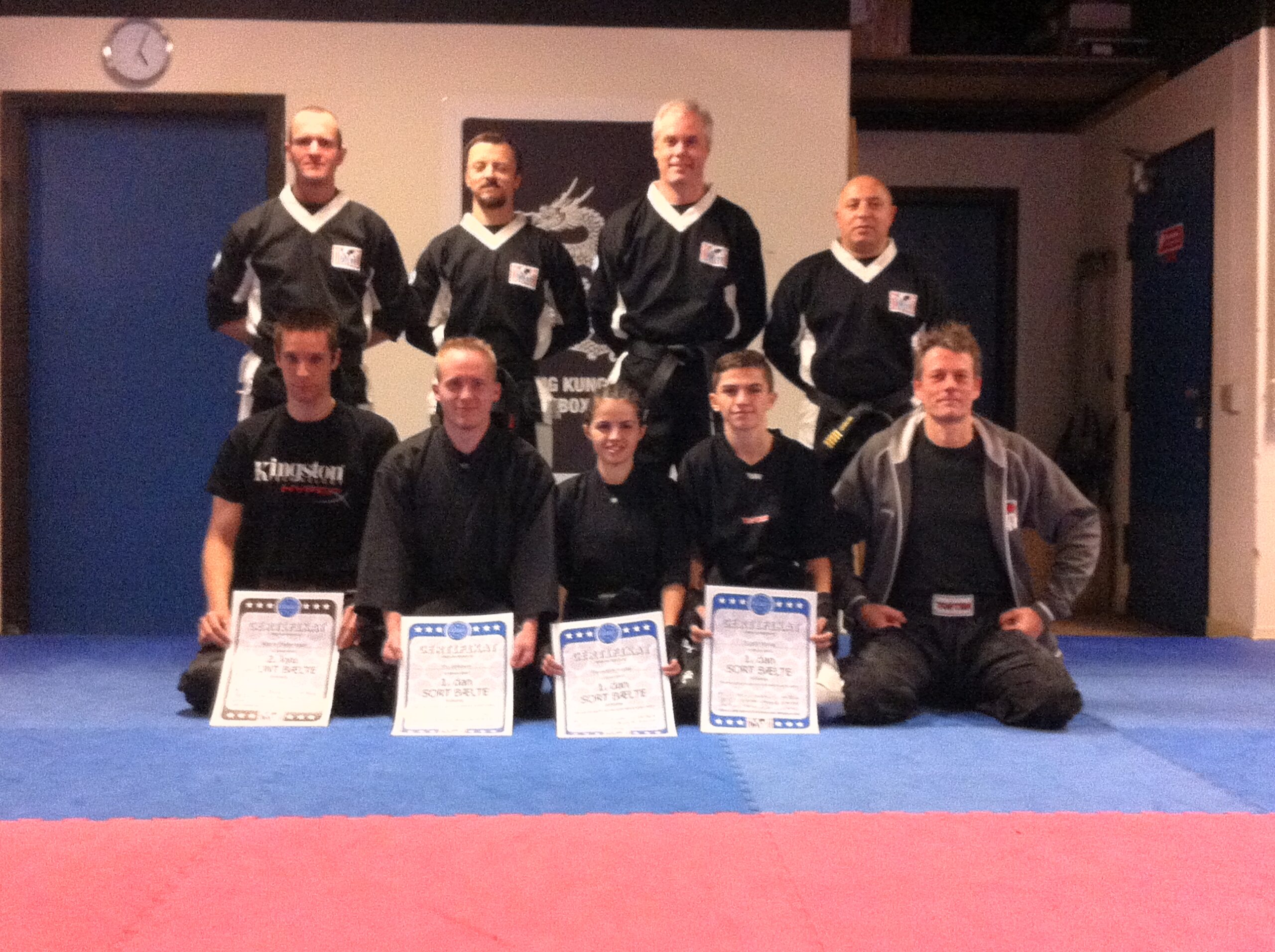 Sortbæltegraduering i klubben i 2012